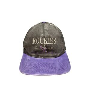 MLB Vtg 90s COLORADO ROCKIES Genuine Merchandise Baseball snapback hat